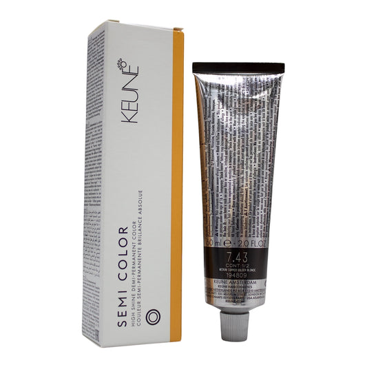Keune Semi Color 7.43 Demi-Permanent Color Medium Copper Golden Blonde 2 Oz Beauty Gables