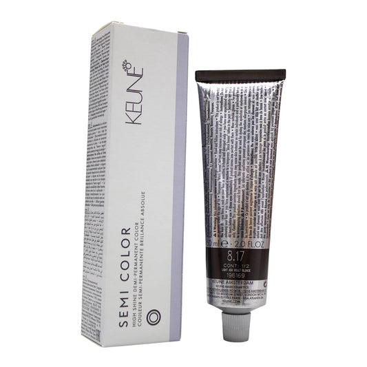 Keune Semi Color 8.17 Demi-Permanent Color Light ASH Violet Blonde 2 Oz Beauty Gables
