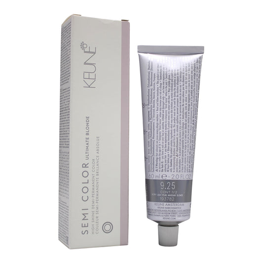 Keune Semi Color 9.25 Demi-Permanent Color Very Light Pearl Mahogany Blonde 2 Oz Beauty Gables