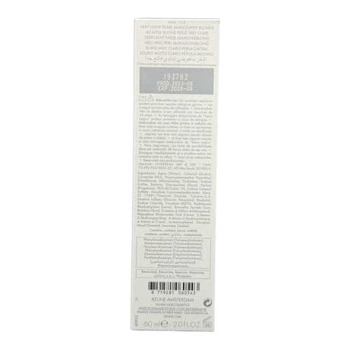 Keune Semi Color 9.25 Demi-Permanent Color Very Light Pearl Mahogany Blonde 2 Oz