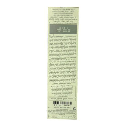Keune Semi Color 9.31 Demi-Permanent Color Very Light Golden ASH Blonde 2 Oz