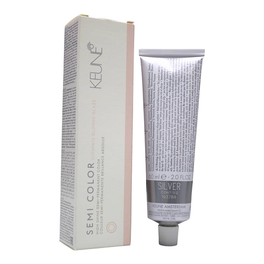 Keune Semi Color Silver Demi-Permanent Ultimate Blonde Glaze  2 Oz Beauty Gables