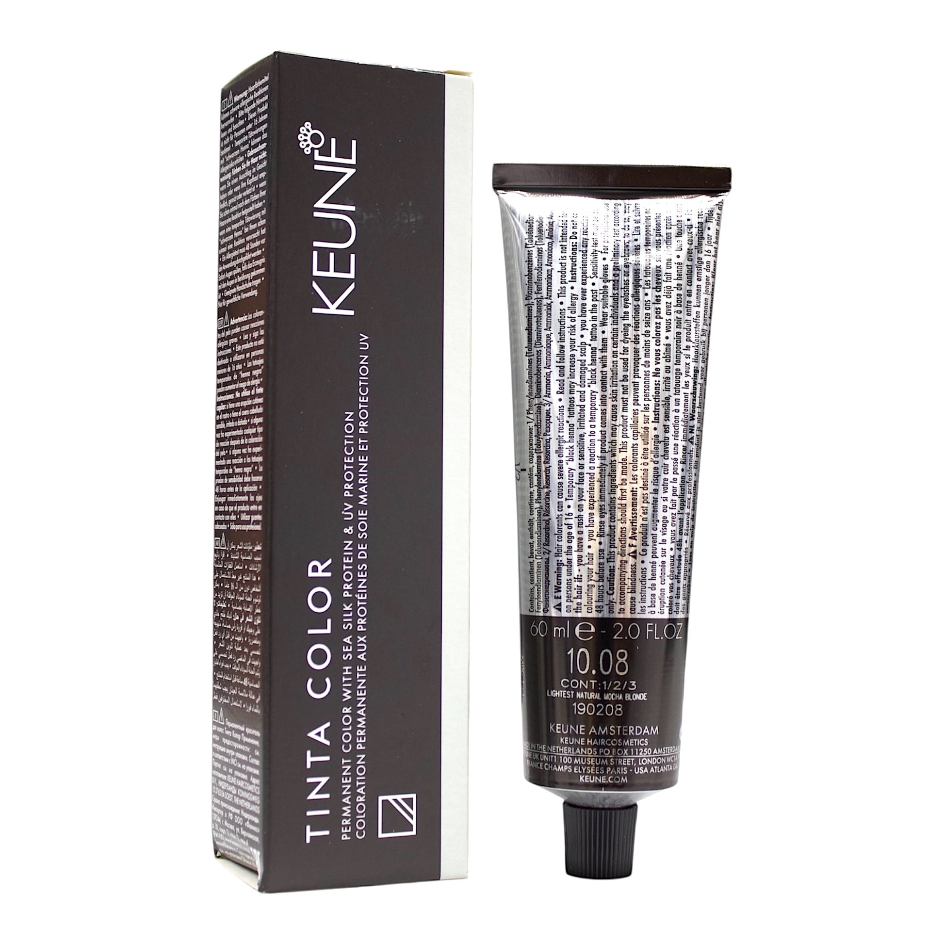 Keune Tinta Color 10.08 Permanent Color Lightest Natural Mocha Blonde 2 Oz Beauty Gables