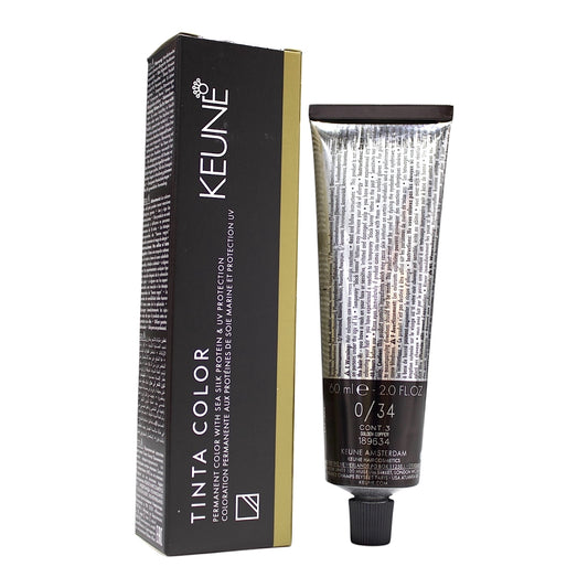 Keune Tinta Color 0/34 Permanent Color Golden Copper 2 Oz Beauty Gables