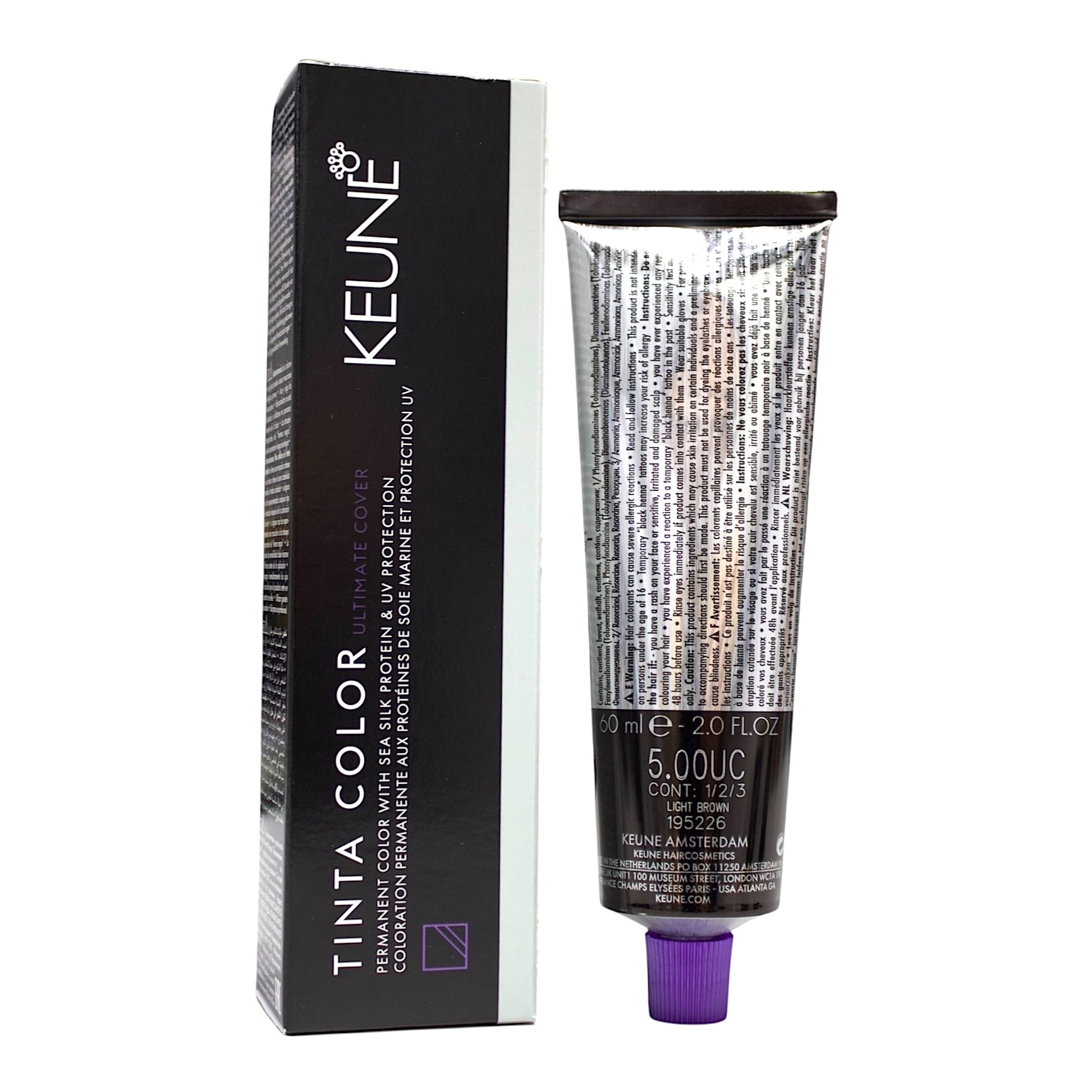 Keune Tinta Color 5.00UC Permanent Color Light Brown 2 Oz Beauty Gables