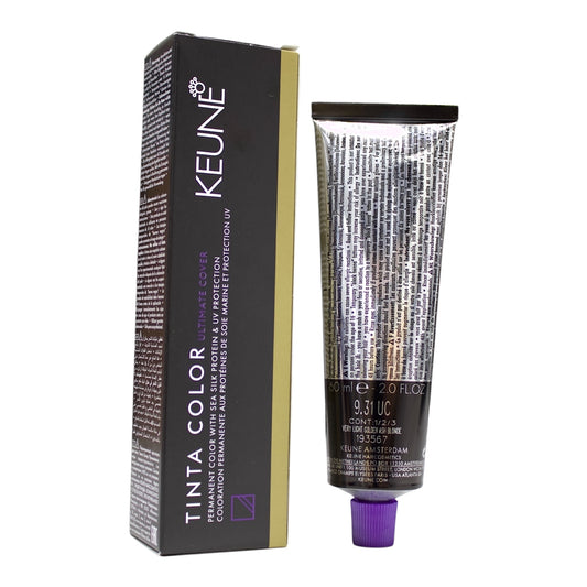 Keune Tinta Color 9.31 UC Permanent Color Very Light Golden ASH Blonde 2 Oz Beauty Gables