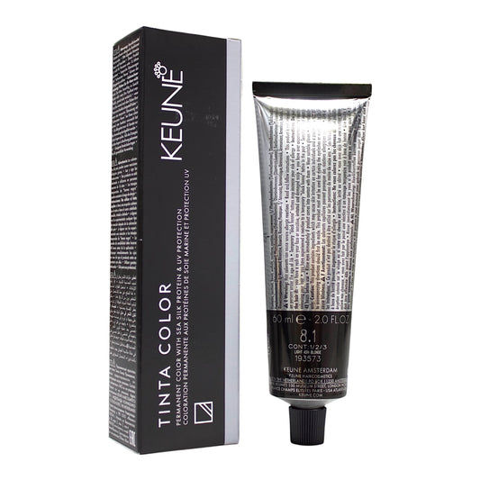 Keune Tinta Color 8.1 Permanent Color Light ASH Blonde 2 Oz Beauty Gables