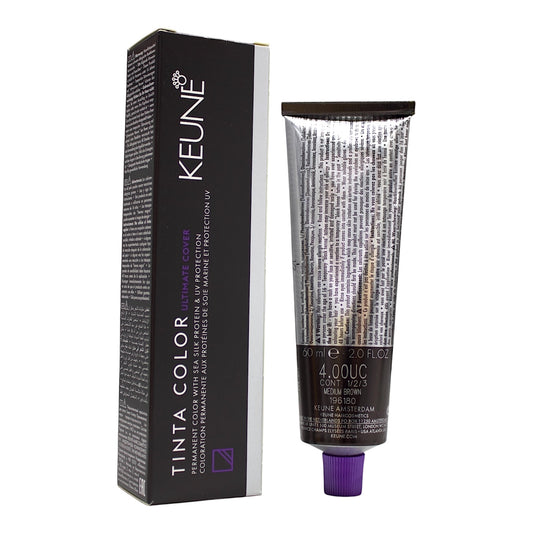Keune Tinta Color 4.00 UC Permanent Color Ultimate Cover  Medium Brown 2 Oz Beauty Gables
