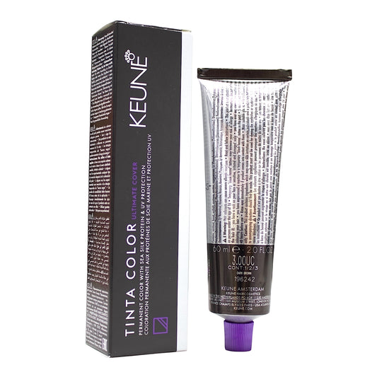 Keune Tinta Color 3.00UC Ultimate Cover Permanent Color Dark Brown 2 Oz Beauty Gables