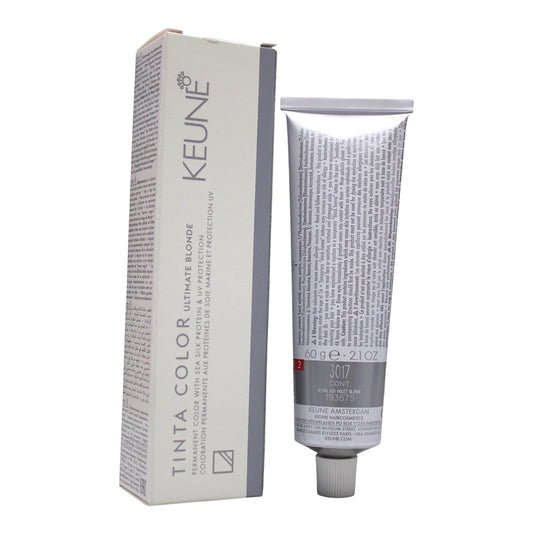 Keune Tinta Color 3017  Permanent Color Ultra ASH Violet Blonde 2.1 Oz Beauty Gables