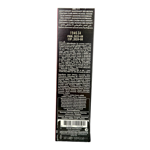 Keune Tinta Color 5.56RI Permanent Color Light Infinity Mahogany Brown 2 Oz