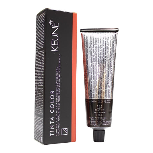 Keune Tinta Color 6.67 Permanent Color Dark Red Violet Blonde 2 Oz Beauty Gables