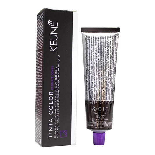 Keune Tinta Color 8.00 UC Permanent Color Ligth Blonde 2 Oz Beauty Gables