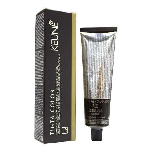 Keune Tinta Color 8.32 Permanent Color Light Golden Pearl Blonde 2 Oz Beauty Gables