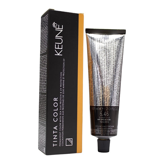 Keune Tinta Color 6.46 Permanent Color Dark Copper Red Blonde 2 Oz Beauty Gables