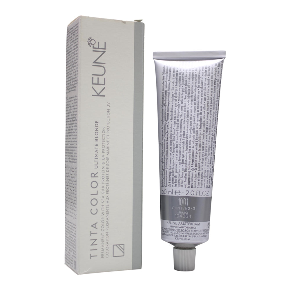 Keune Tinta Color 1001 Permanent Color ASH Blonde 2 Oz Beauty Gables