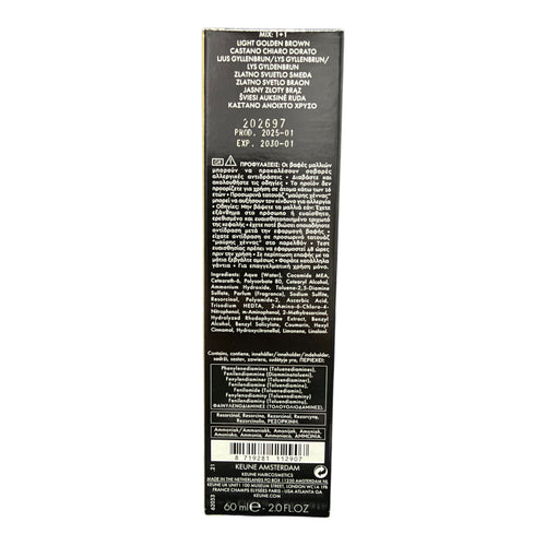 Keune Tinta Color 5.3 Permanent Color Light Golden Brown 2 Oz