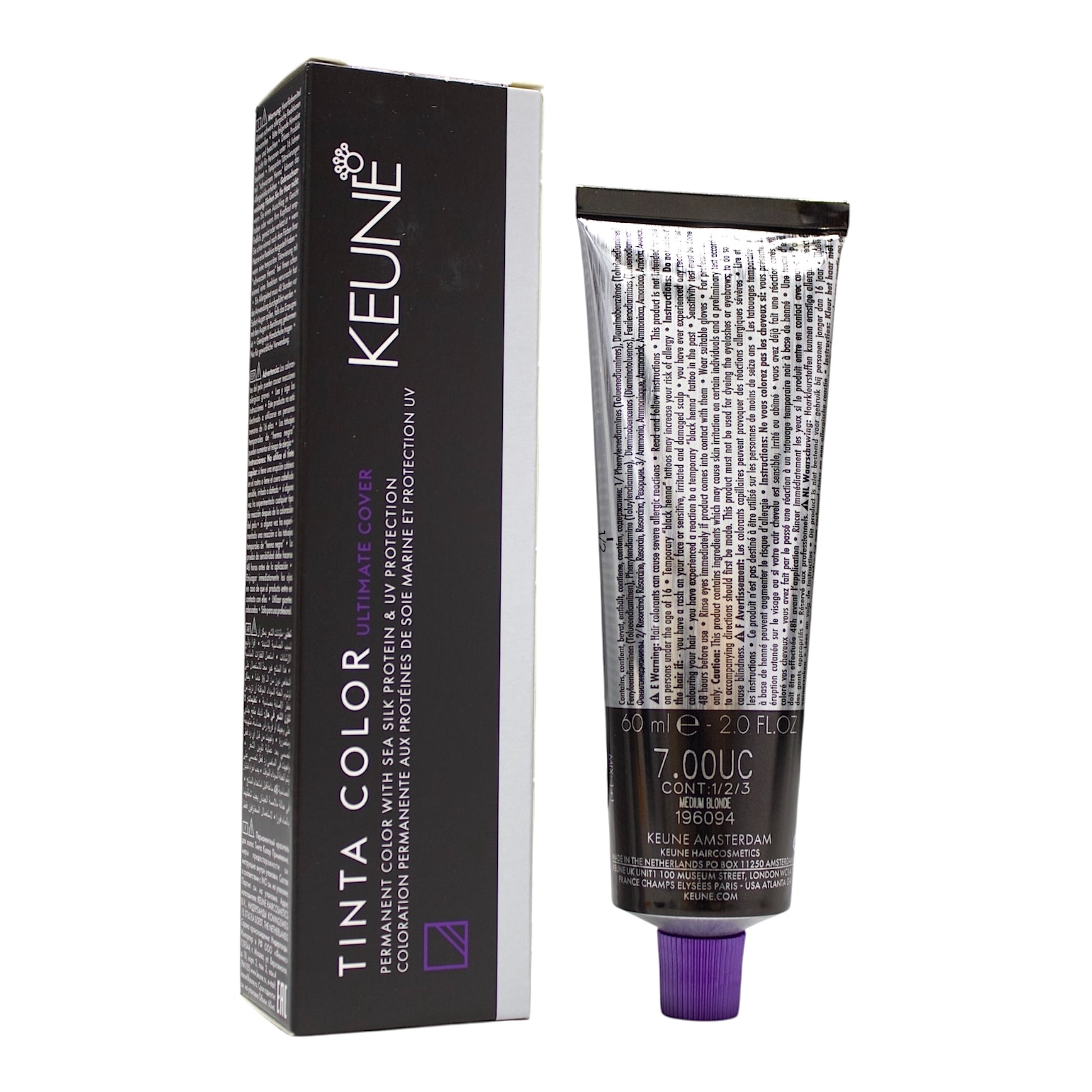 Keune Tinta Color 7.00UC Permanent Color Medium Blonde 2 Oz Beauty Gables