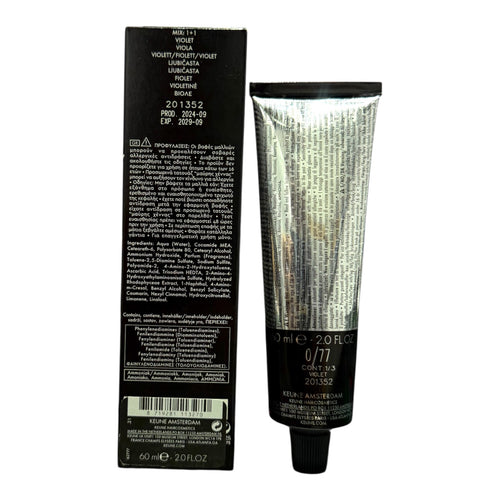 Keune Tinta Color 0/77 Permanent Color Violet 2 Oz