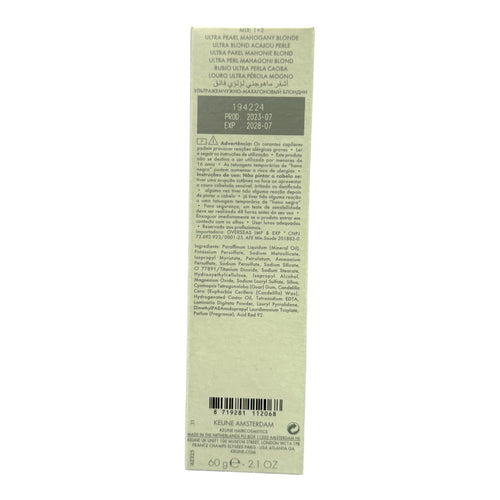 Keune Tinta Color 3025 Permanent Color Ultimate Blonde Ultra Pearl Mahogany Blonde 2.1 Oz