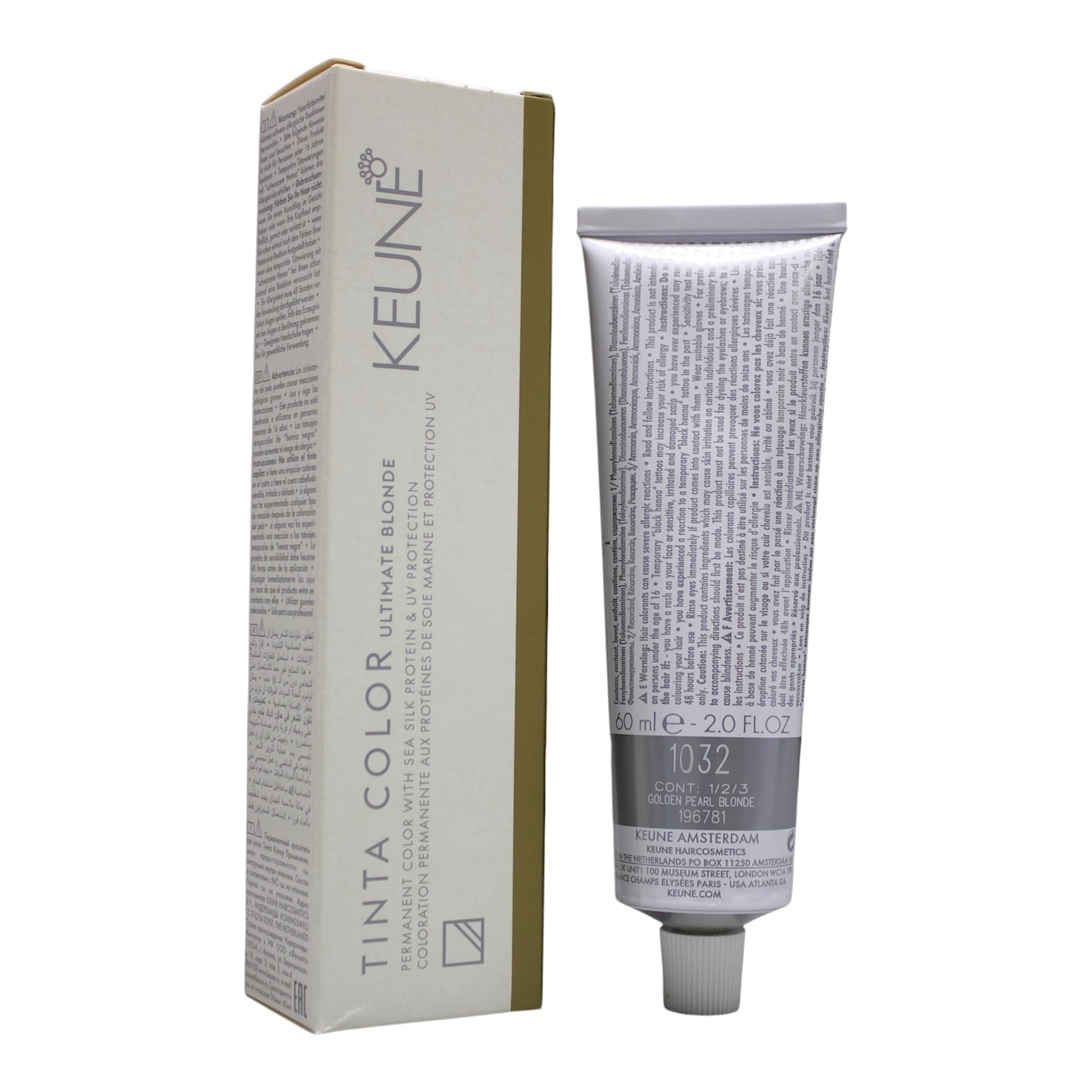 Keune Tinta Color 1032 Ultimate Blonde Permanent Color Golden Pearl Blonde 2 Oz Beauty Gables