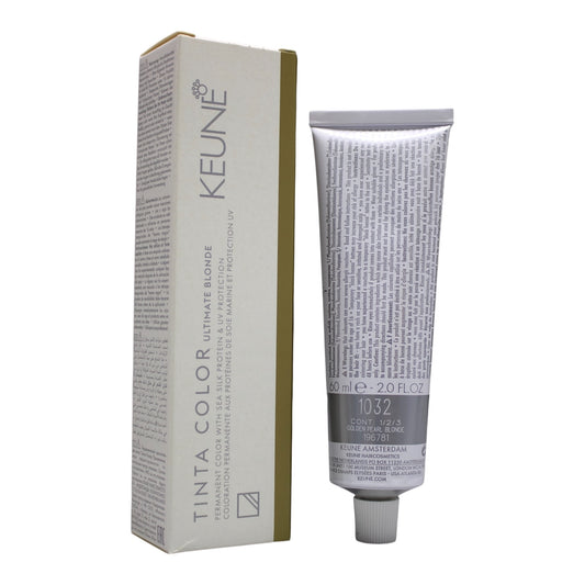 Keune Tinta Color 1032 Ultimate Blonde Permanent Color Golden Pearl Blonde 2 Oz Beauty Gables