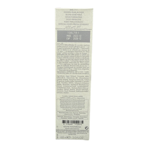 Keune Tinta Color 1032 Ultimate Blonde Permanent Color Golden Pearl Blonde 2 Oz