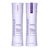 Keranique Deep Hydration Follicle Strengthening Shampoo and Conditioner 8 oz set bottles