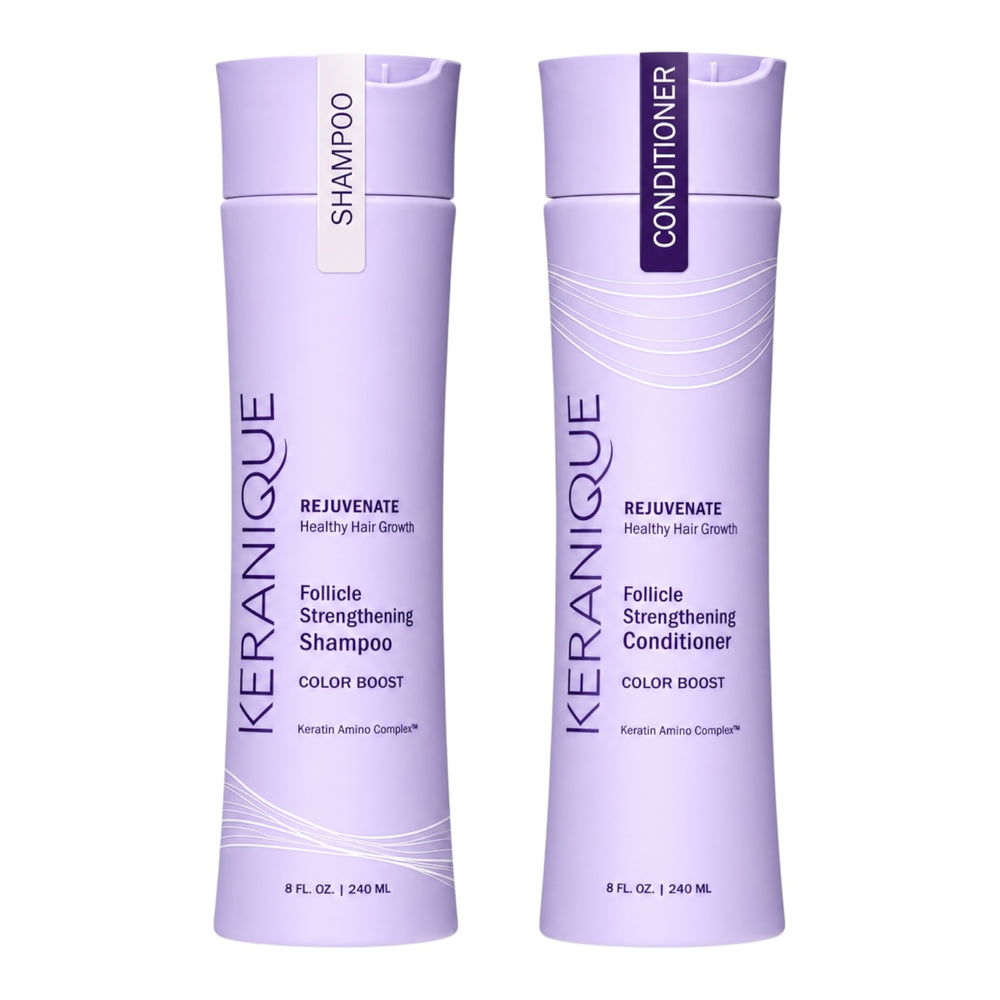 Keranique Color Boost Follicle Strengthening Shampoo & Conditioner 8 Oz Set