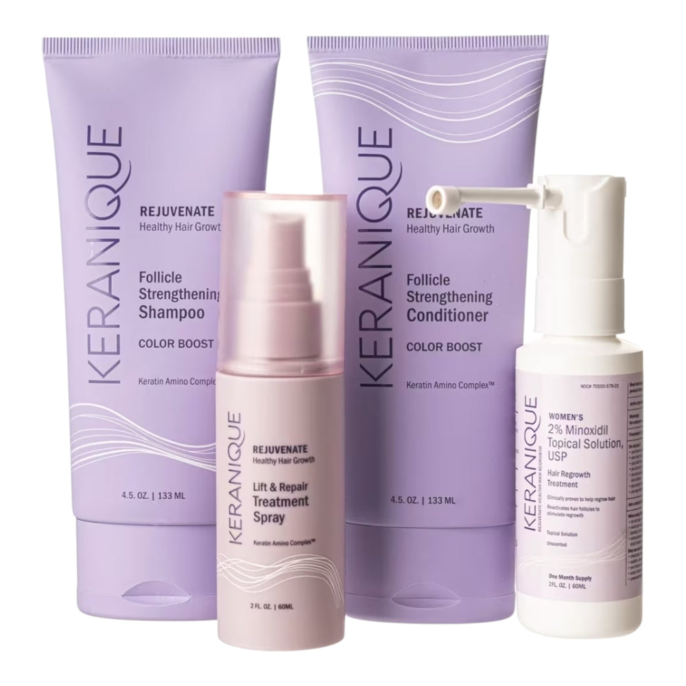 Keranique The Complete Hair Regrowth System for Color Boost Kit