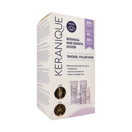 Keranique Botanical Hair Growth System Thicker, Full Hair Kit