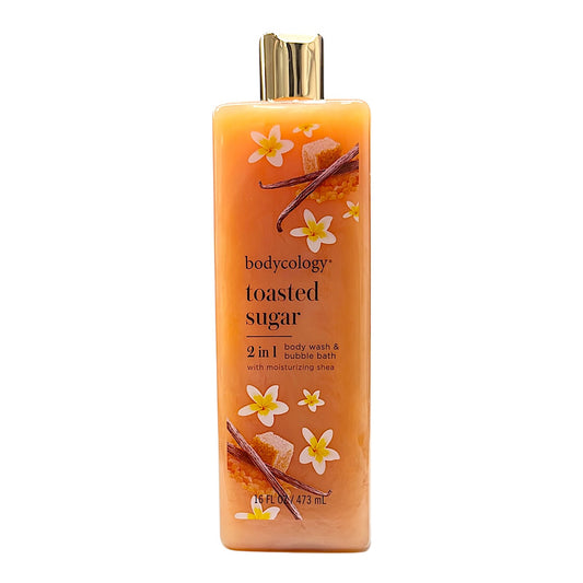 Bodycology Toasted Sugar 2 in 1 Body Wash & Bubble Bath 16 Oz - Beauty Gables