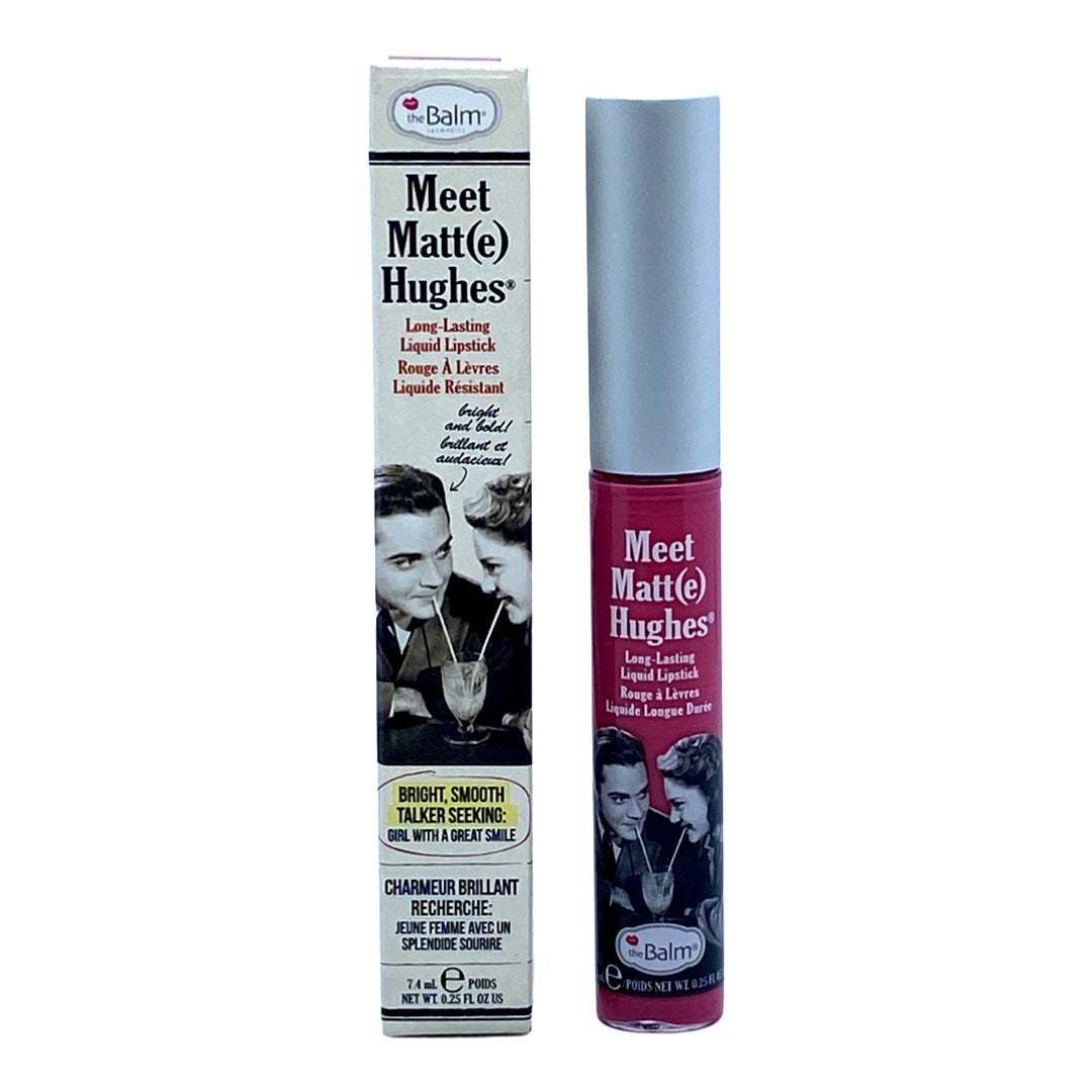 TheBalm Meet Matte Hughes Long Lasting Liquid Lipstick Chivalrous  0.25 oz - Beauty Gables 