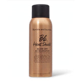 Bumble and Bumble Heat Shield Blow Dry Accelerator 4.2 oz, a hair styling cream with bottle and applicator in the image.