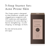 Bioelements 3-Step Starter Set: Acne Prone Skin, Includes Pore Thing, Daily Meds & Spot Defy