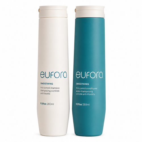 Eufora Smoothing Frizz Control Shampoo & Conditioner 9.5 oz set bottles
