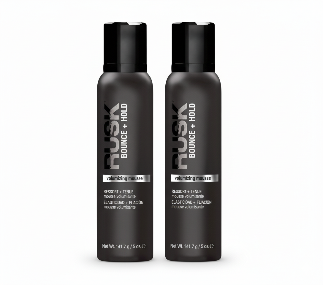 Rusk Volumizing Mousse Bounce + Hold 5 Oz (Pack of 2) Beauty Gables