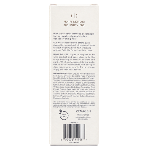 Zenagen Hair Serum Densifying Developed For Fine + Thinning Hair 1.7 Oz