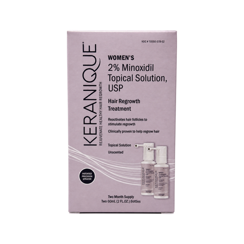 Keranique Hair Regrowth Treatment 2% Minoxidil Topical Solution 2 Oz (Two Month Supply)