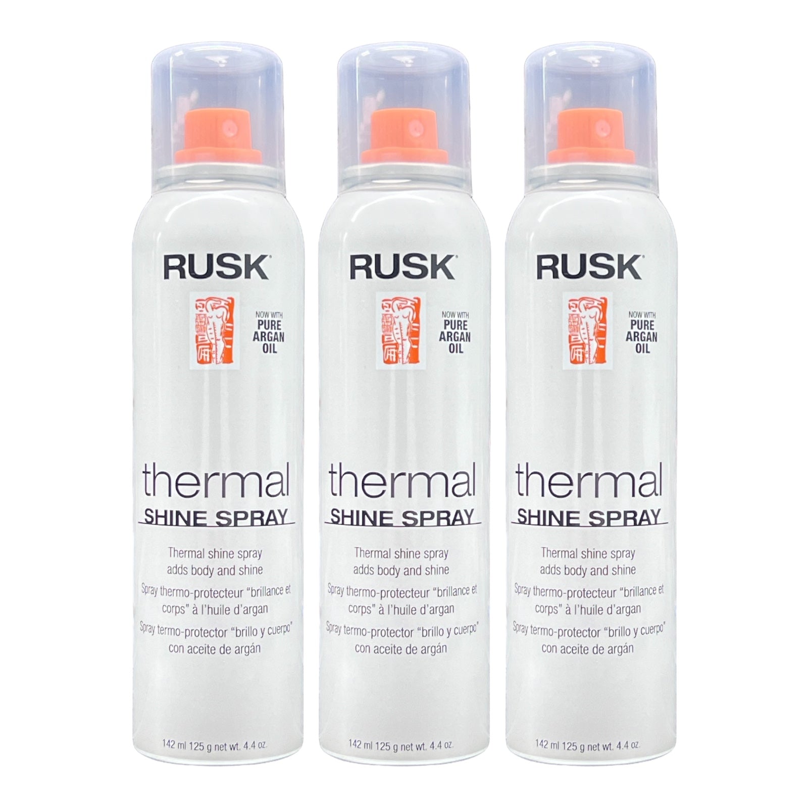 Rusk Thermal Shine Spray With Pure Argan Oil 4.4 Oz (Pack of 3) - Beauty Gables