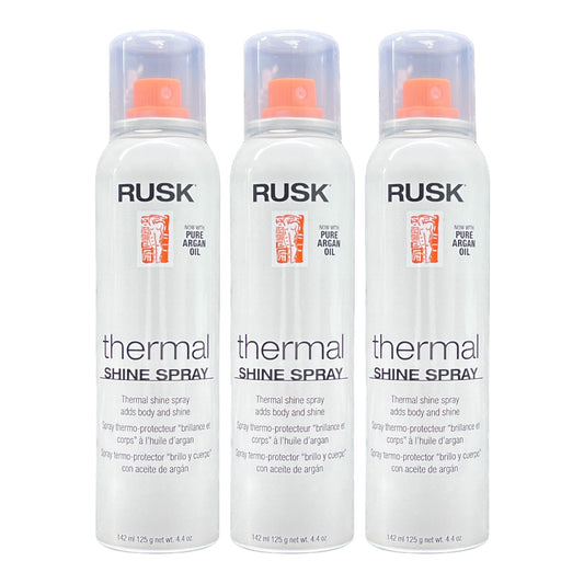 Rusk Thermal Shine Spray With Pure Argan Oil 4.4 Oz (Pack of 3)