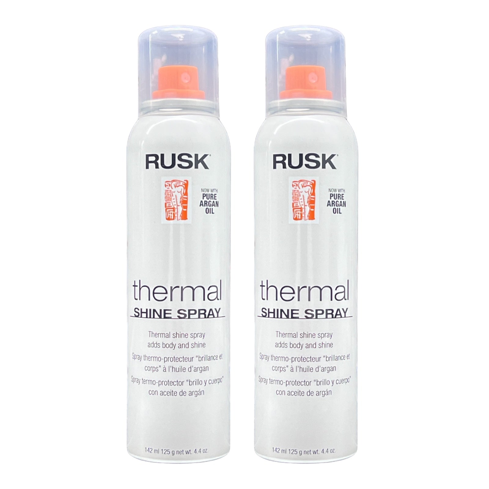 Rusk Thermal Shine Spray With Pure Argan Oil 4.4 Oz (Pack of 2) - Beauty Gables
