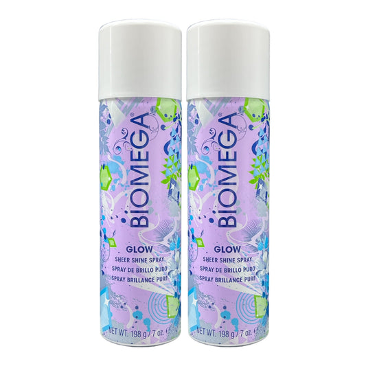 Aquage Biomega Glow Sheer Shine Spray 7 Oz (Pack of 2)