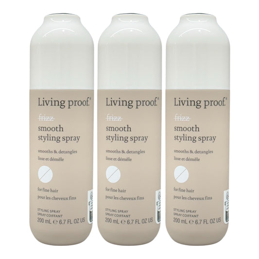 Living Proof No Frizz Smooth Styling Spray 6.7 Oz (Pack of 3) - Beauty Gables 
