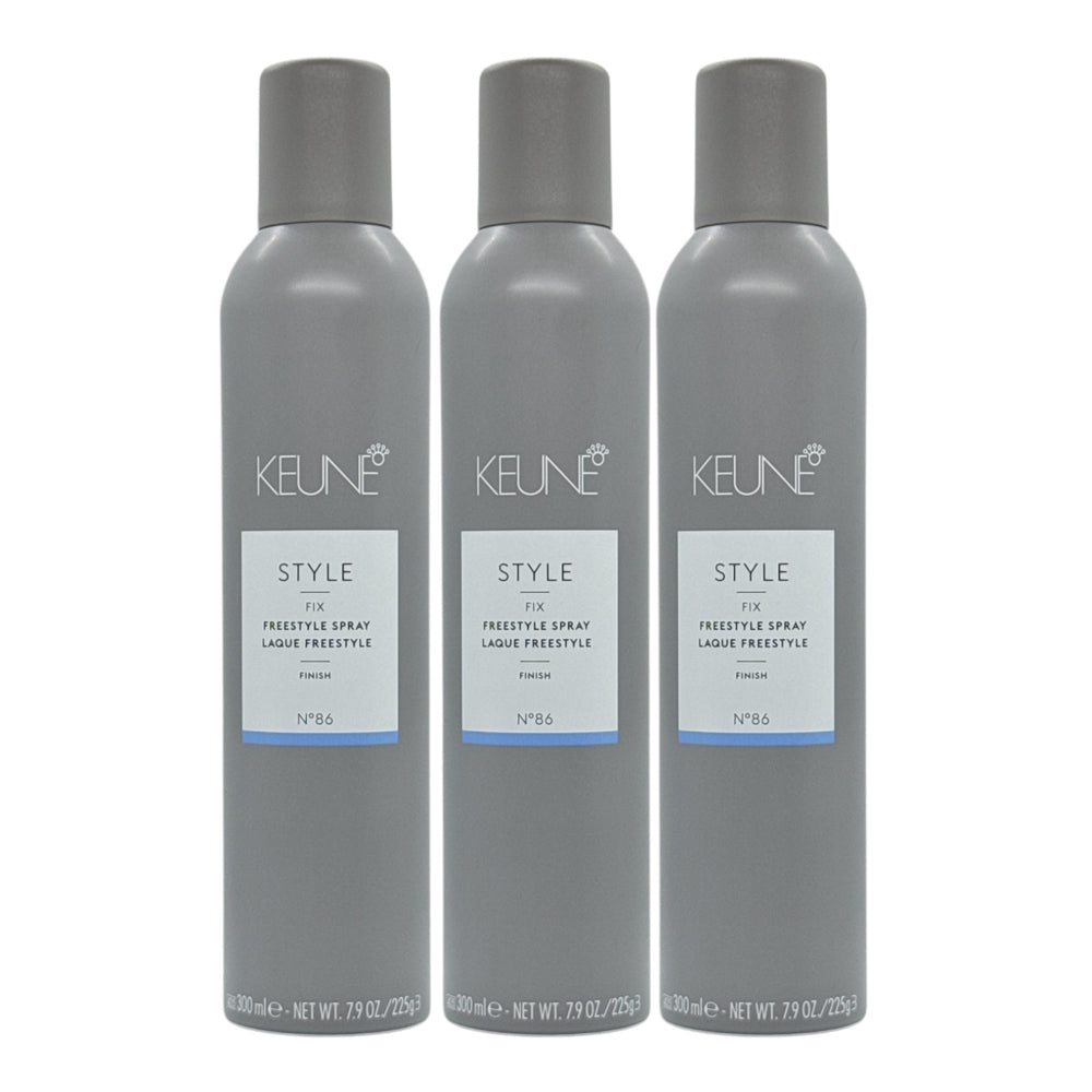Keune Style Fix Freestyle Spray Laque Finish 7.9 Oz (Pack of 3) - Beauty Gables 