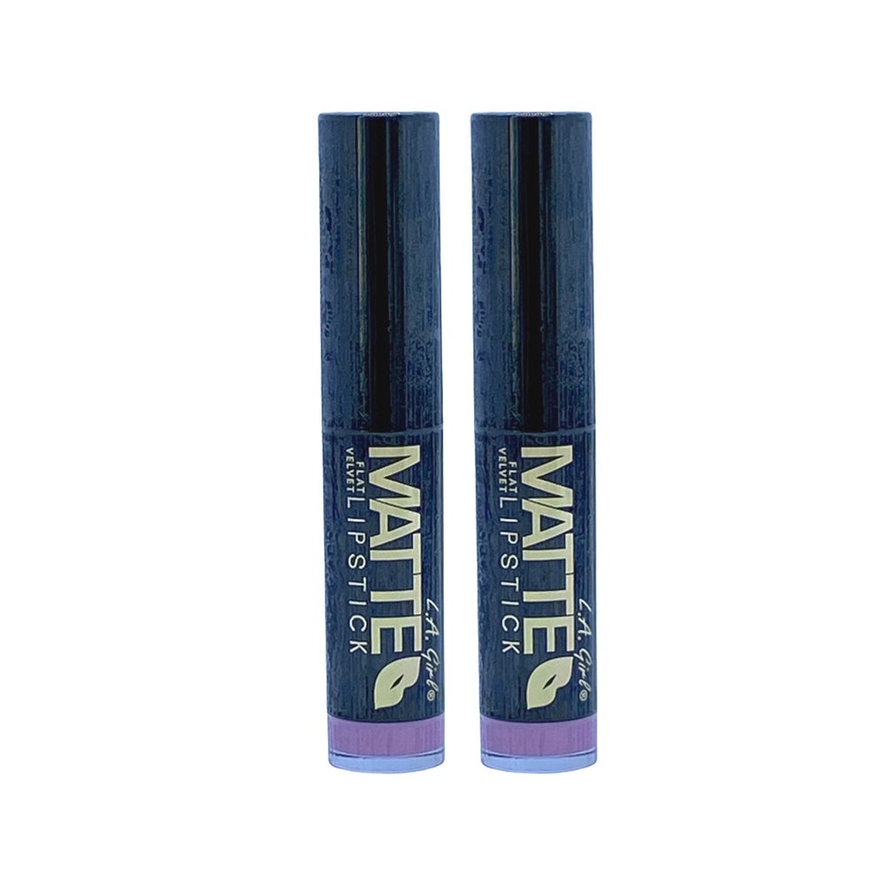 L.A Girl Matte Flat Velvet Lipstick Love Story 0.10 Oz (Pack 2) - Beauty Gables 