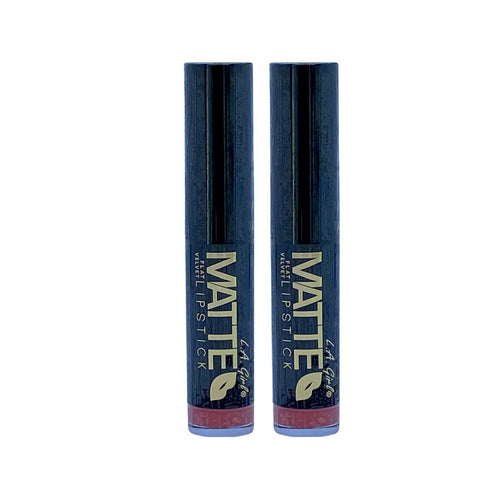 L.A Girl Velvet Matte Lipstick Sweet Revenge 0.10 Oz (Pack of 2) - Beauty Gables 
