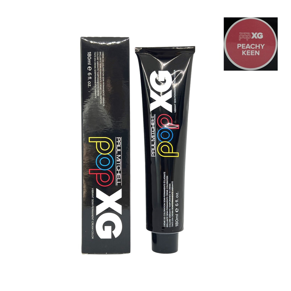 Paul Mitchell Pop XG Vibrant Semi- Permanent Cream Color /PEACHY KEEN 3 Oz - Beauty Gables 