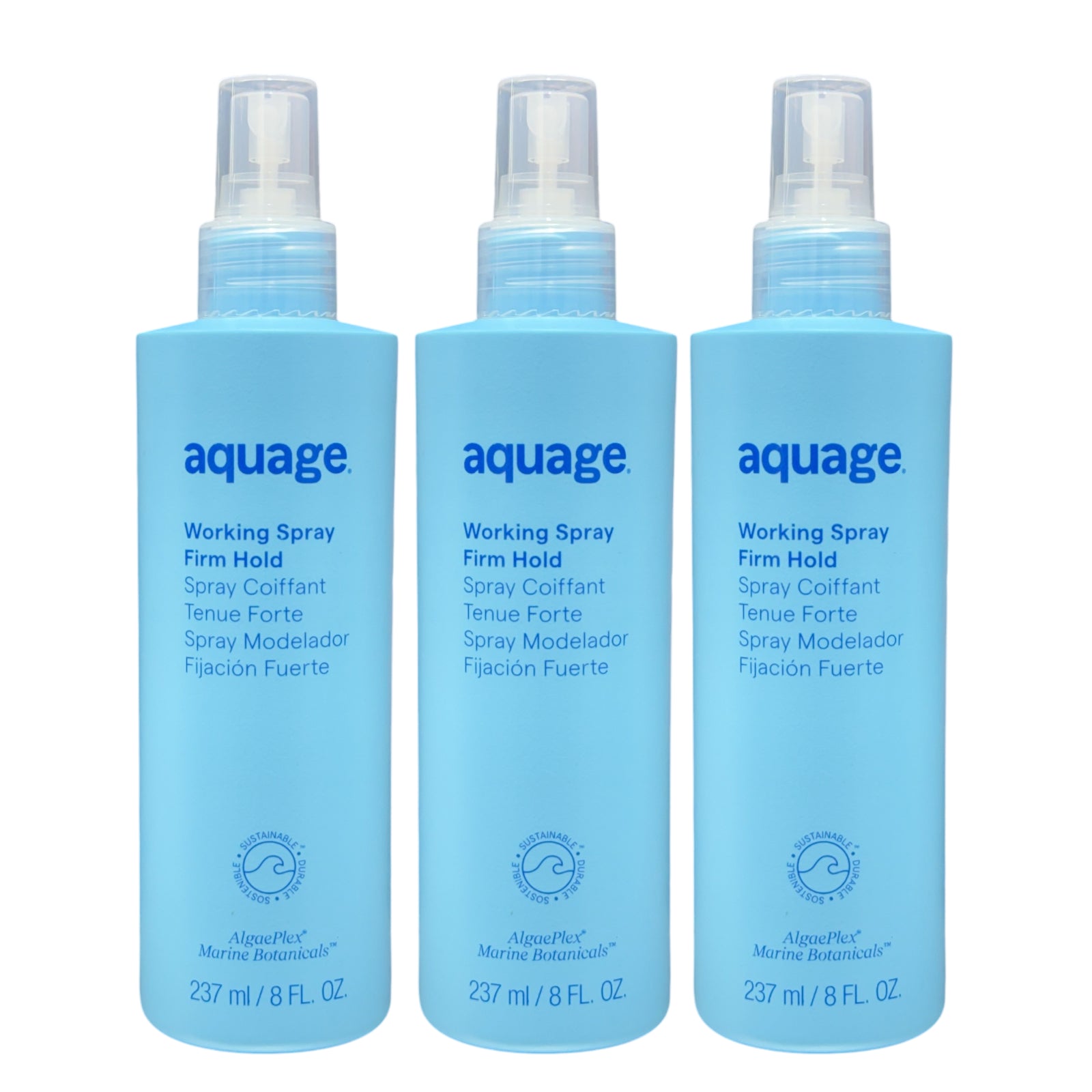 Aquage Working Spray Firm Hold 8 Oz (Pack of 3) - Beauty Gables 