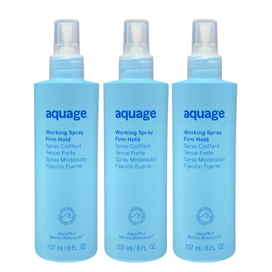 Aquage Working Spray Firm Hold 8 Oz (Pack of 3) - Beauty Gables 